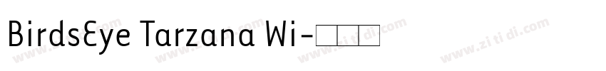 BirdsEye Tarzana Wi字体转换